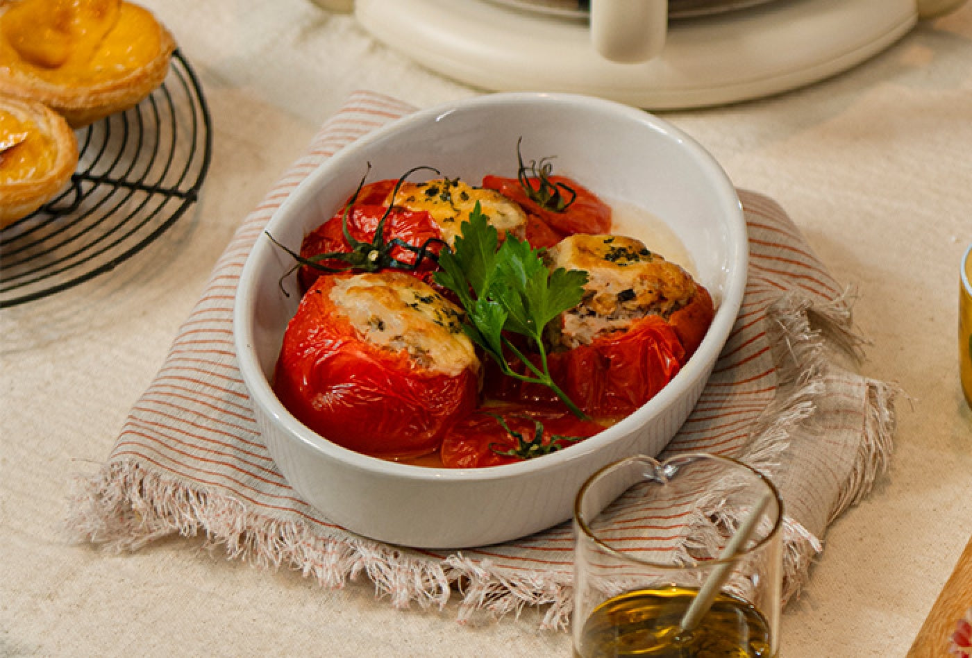 Cheesy Baked Stuffed Tomatoes