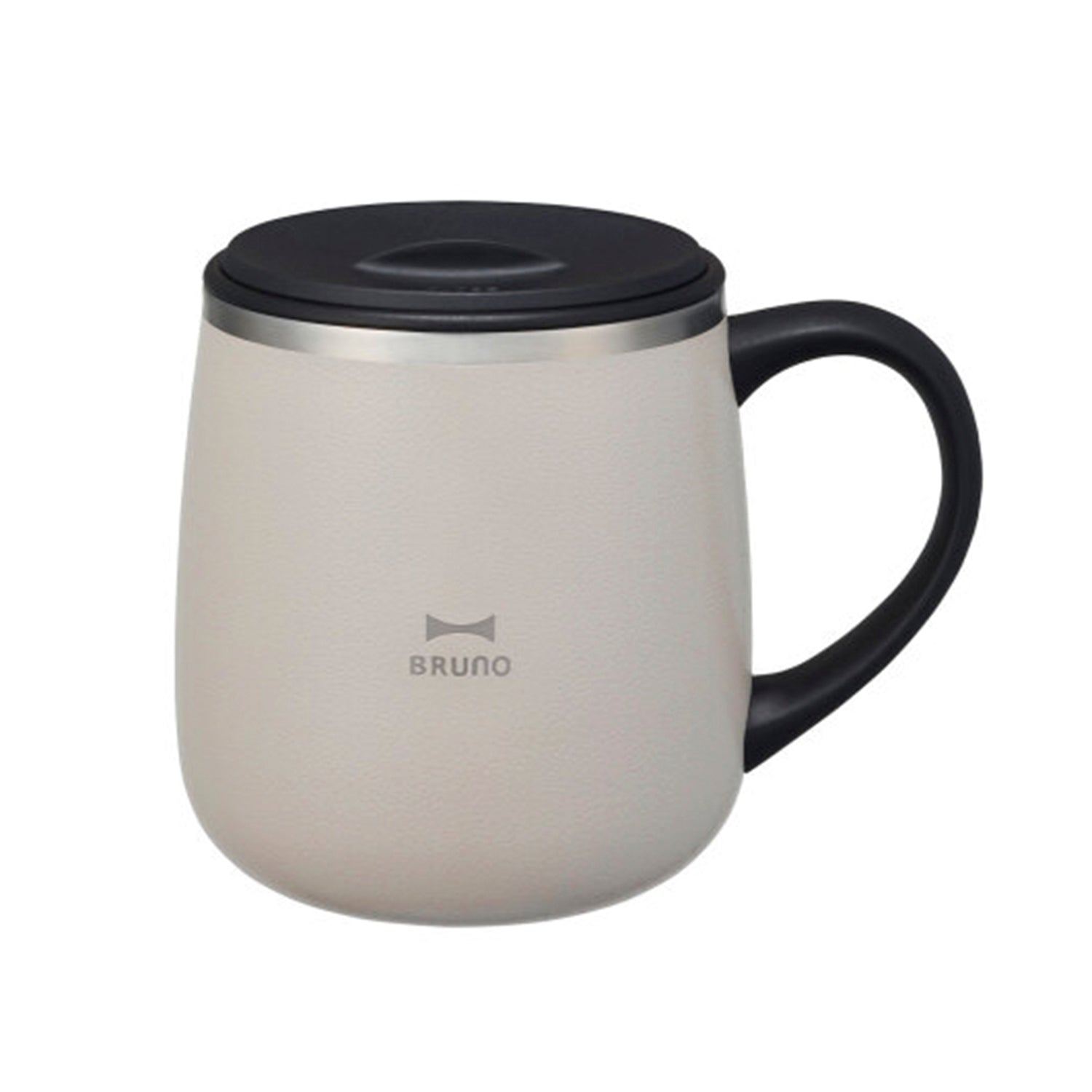 BRUNO Lid Stainless Mug Short - Greige