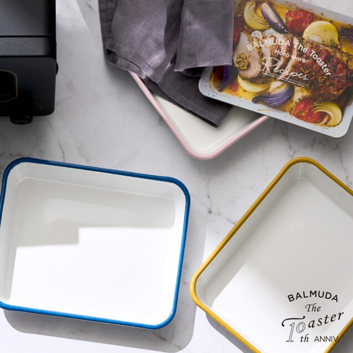 BALMUDA The Toaster Accessory - 10th Anniversary Limited Noda Horo Baking Dish | K05E-KTT10TH-01