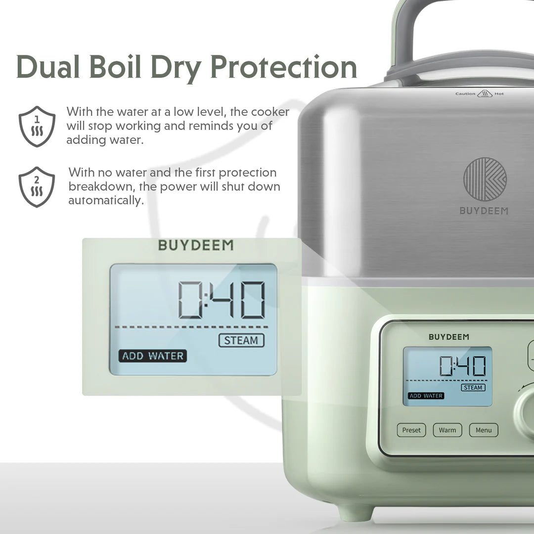 BUYDEEM Food Steamer - Green BD-G564