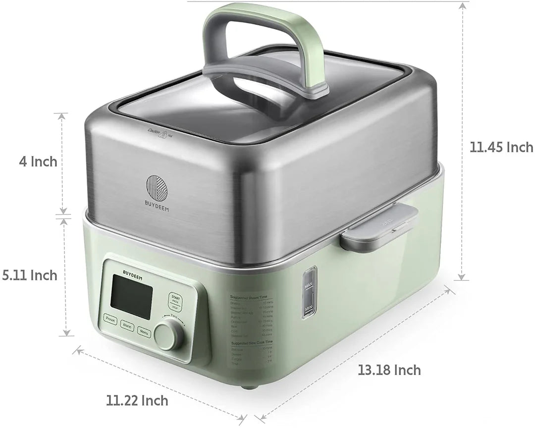 BUYDEEM Food Steamer - Green BD-G564