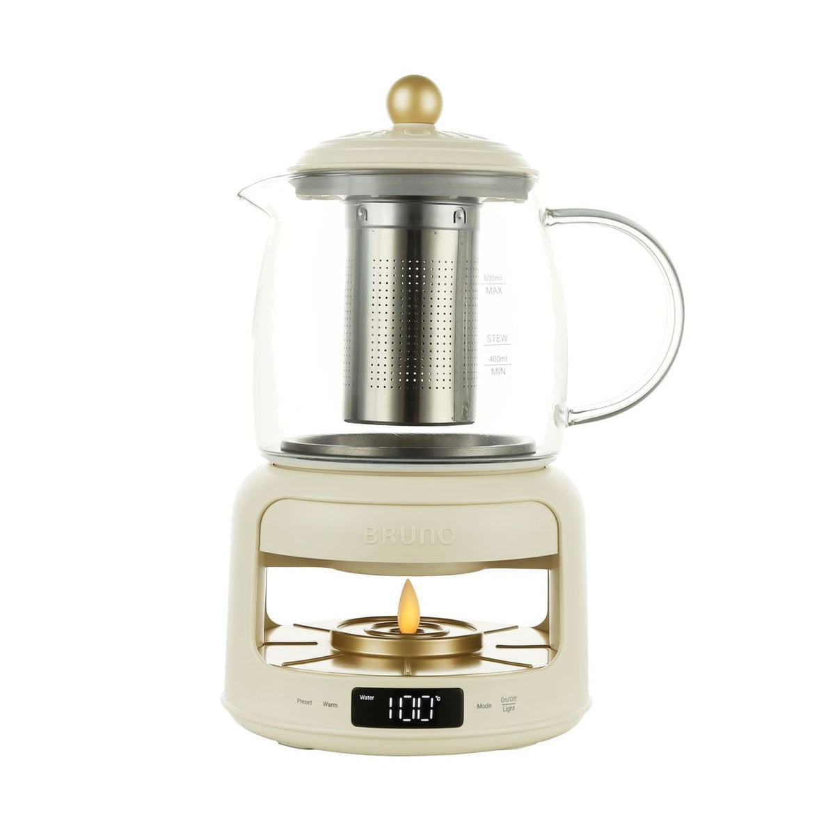 BRUNO Multifunction Candlelight Floral Tea Kettle | BZK-YSH03HK