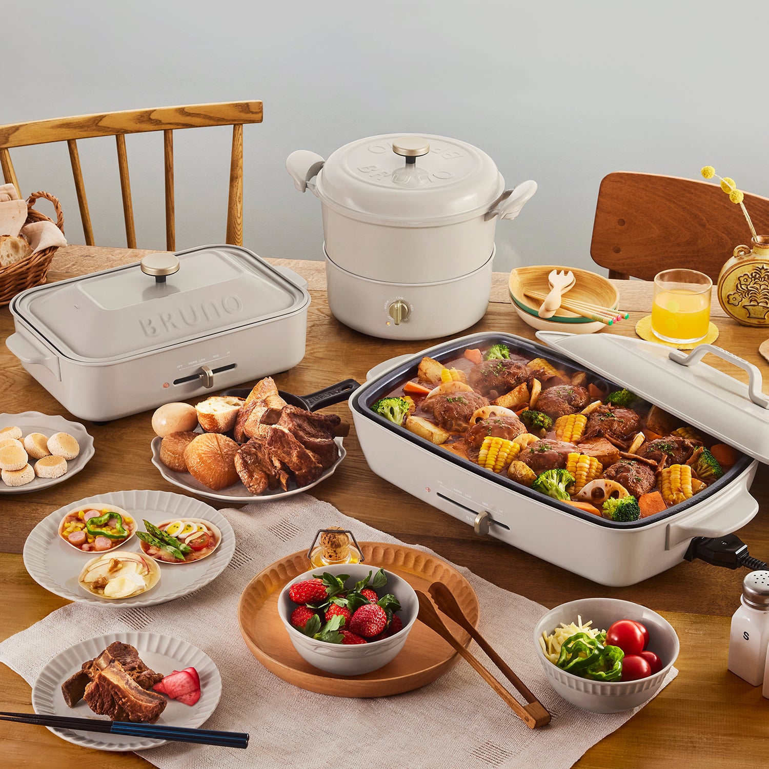 BRUNO Hot Plate Grande Size (Ash Glaze)