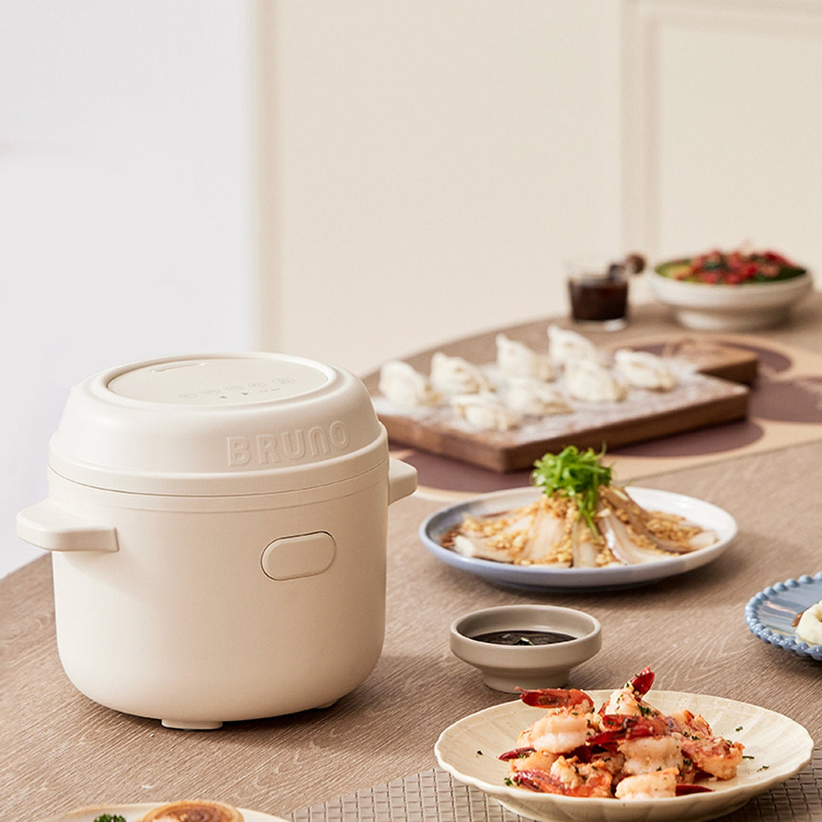 BRUNO Titanium Micro-Pressure Mini Rice Cooker | BZK-FB01HK-TI-IV (0.5L)