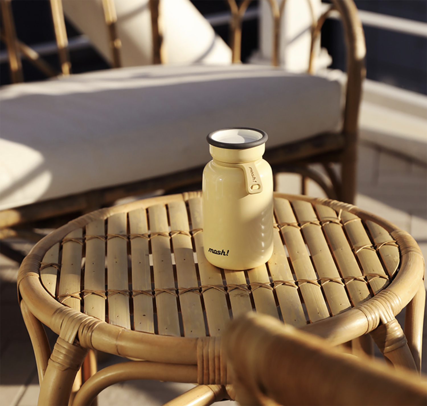 mosh! Latte Stainless Steel Bottle 450ml|DS-DMLB450