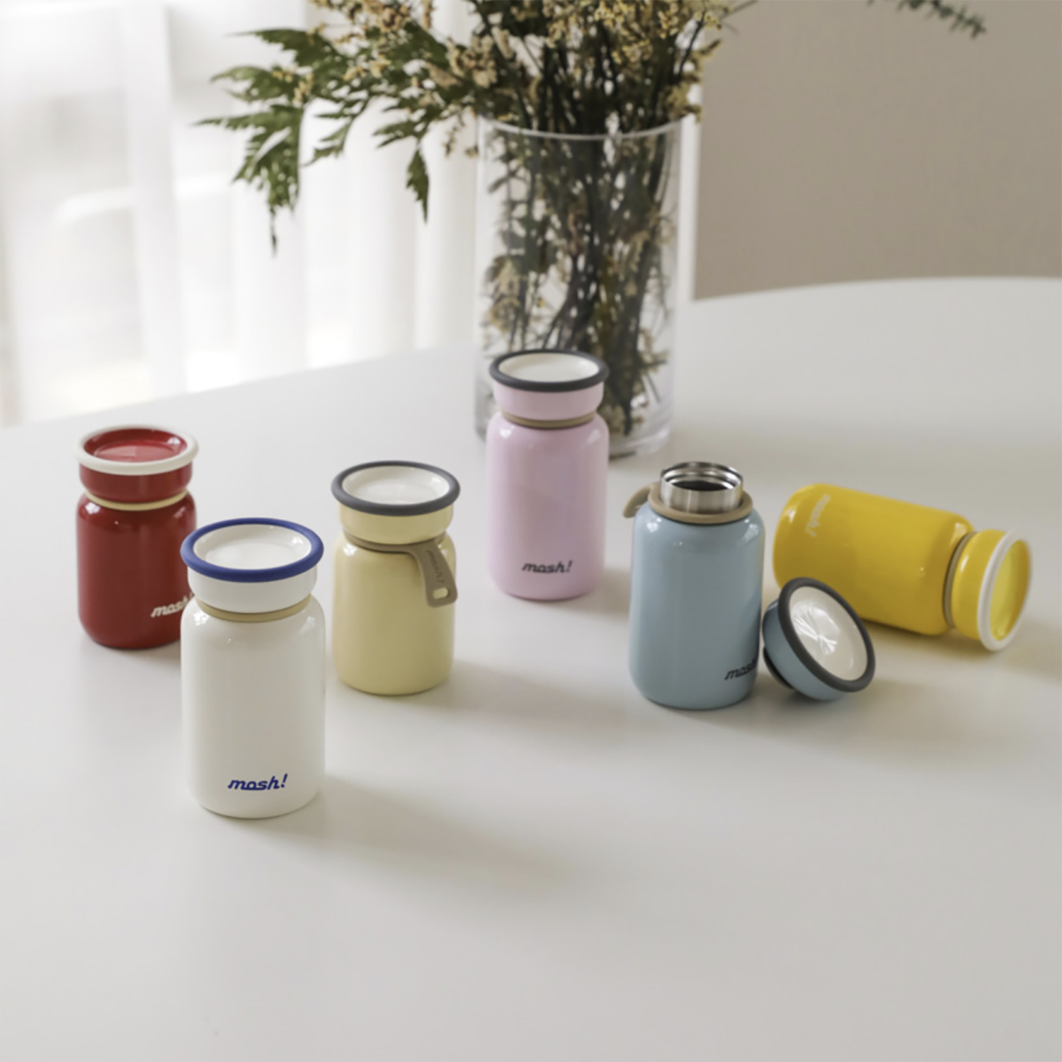 mosh! Latte Stainless Steel Bottle 450ml|DS-DMLB450