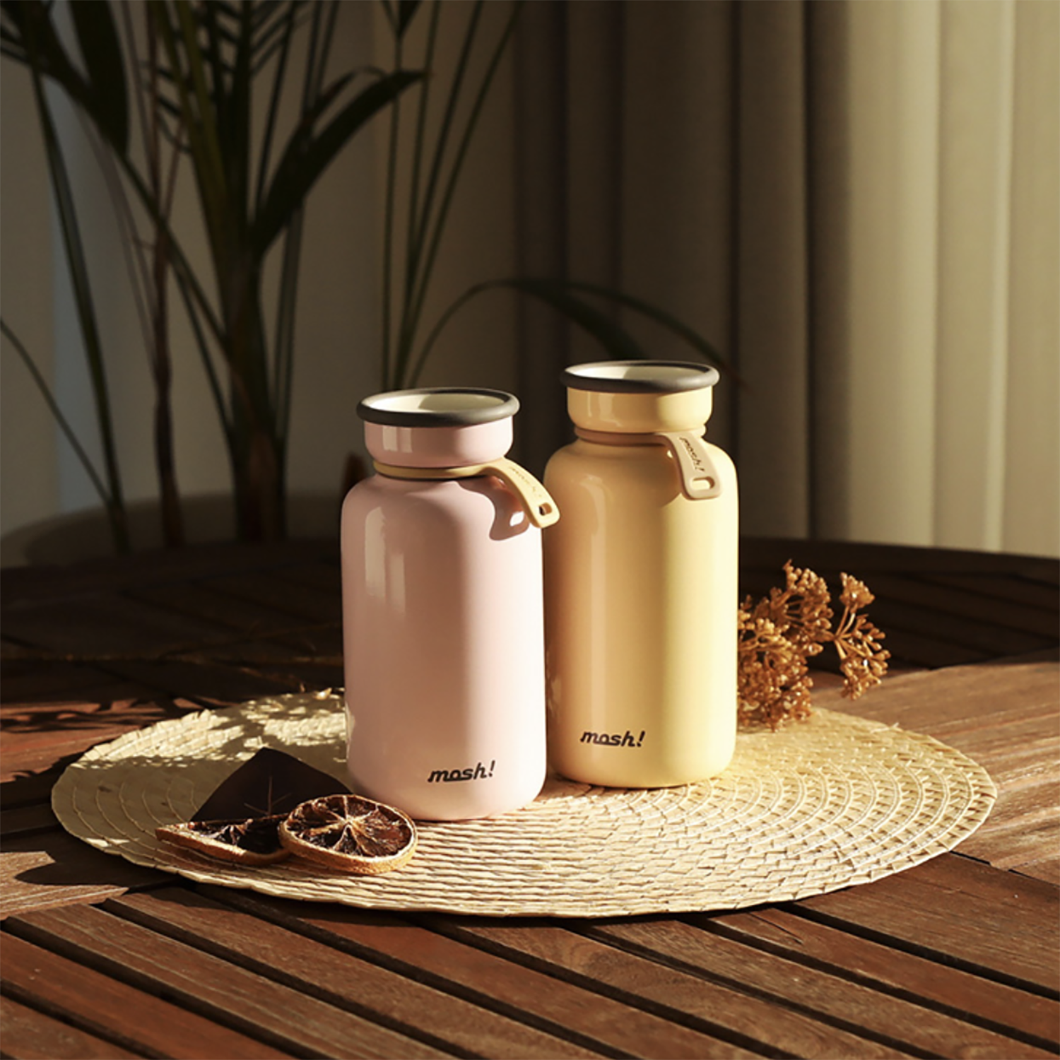 mosh! Latte Stainless Steel Bottle 450ml|DS-DMLB450