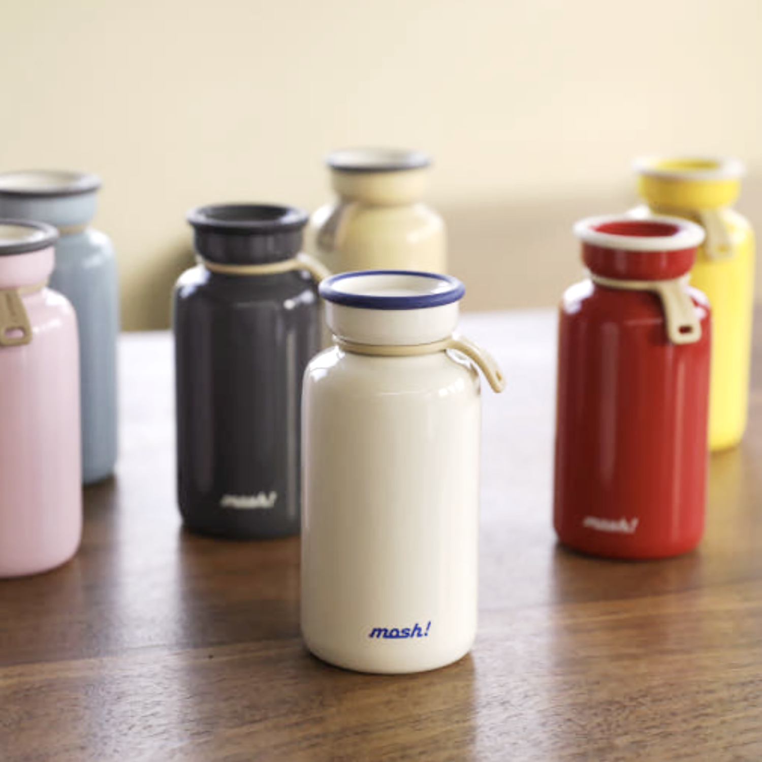 mosh! Latte Stainless Steel Bottle 450ml|DS-DMLB450
