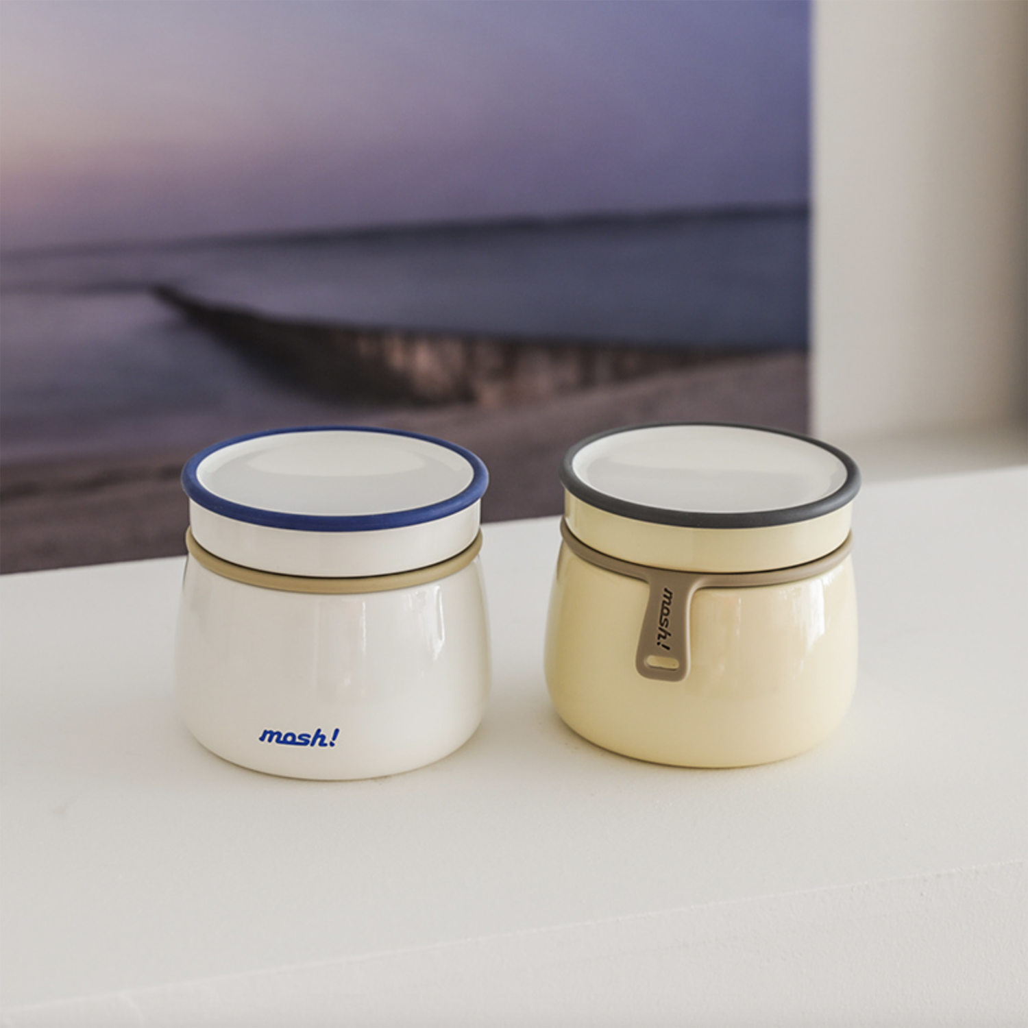 mosh! Latte Stainless Steel Food Pot 350ml|DS-DMLF350