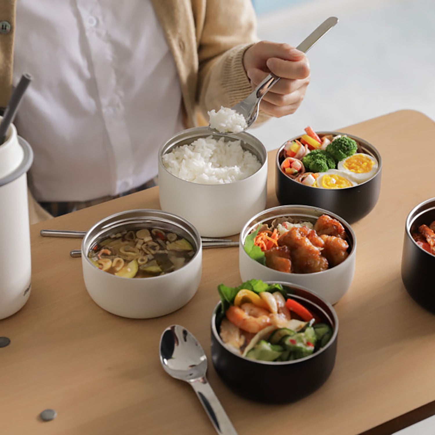 mosh! Lunch Jar 1.8L Set|DS-DMLJ1.8