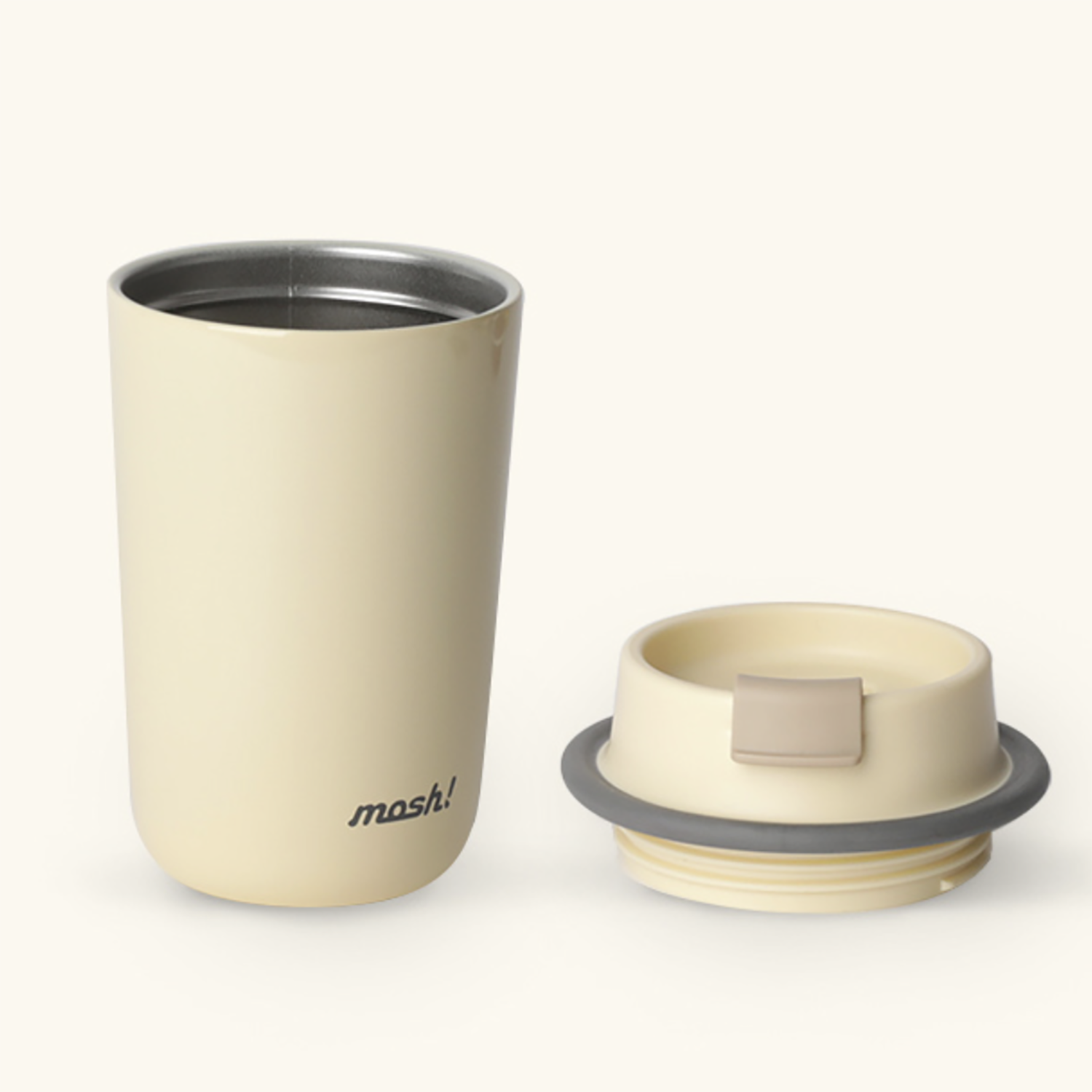 mosh! Latte Stainless Steel Straw Bottle 480ml|DS-DMLS480