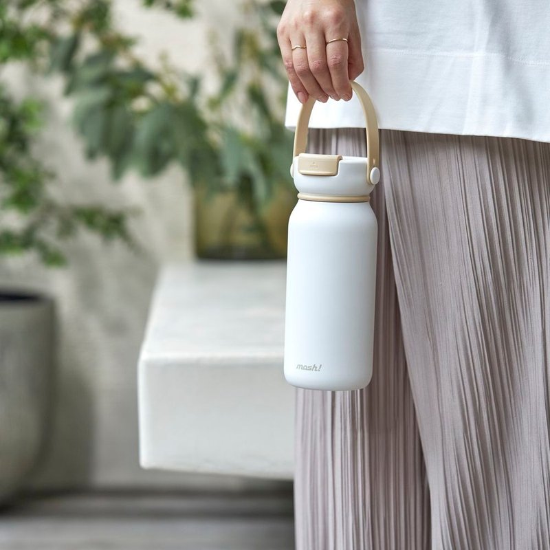 mosh! Stainless Steel Straw Thermal Bottle 630ml|DS-DMNB630