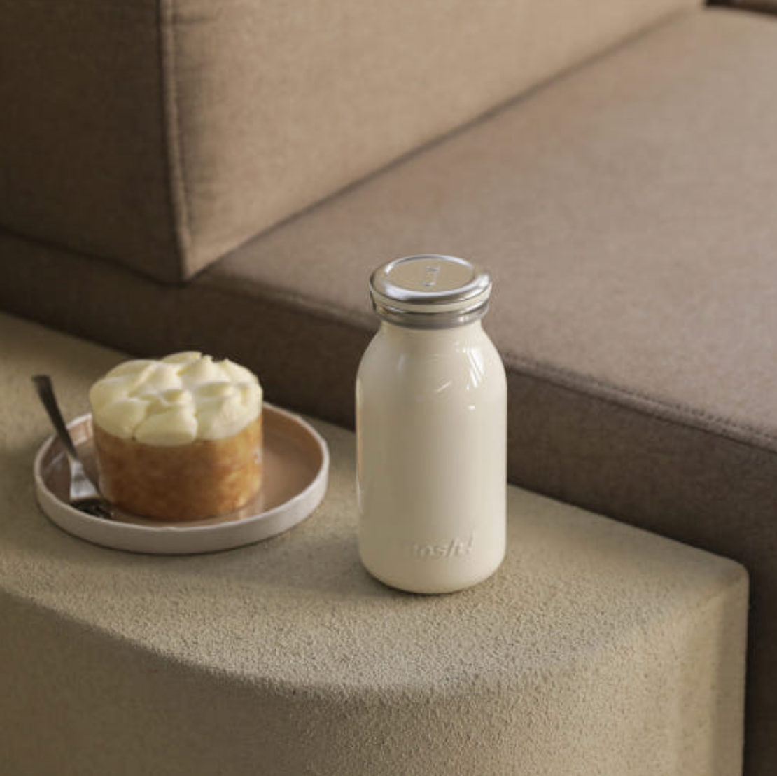 mosh! Stainless Steel Milk Bottle 380ml|DS-DMNMB380