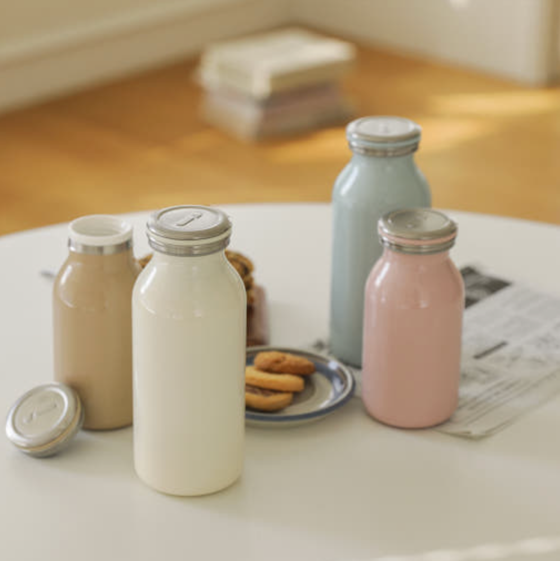 mosh! Stainless Steel Milk Bottle 380ml|DS-DMNMB380