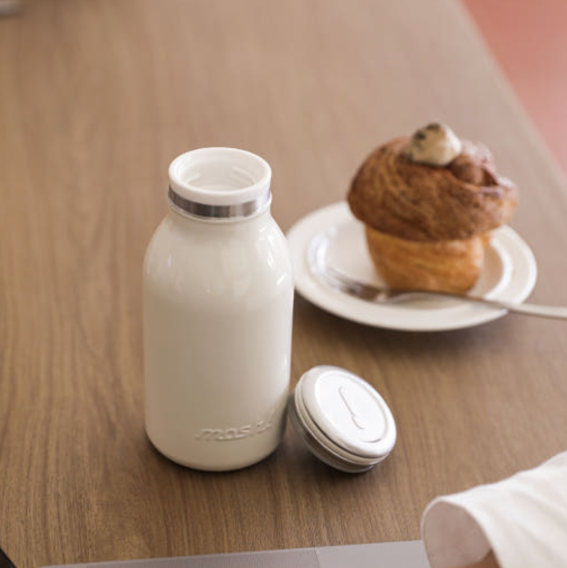 mosh! Stainless Steel Milk Bottle 380ml|DS-DMNMB380