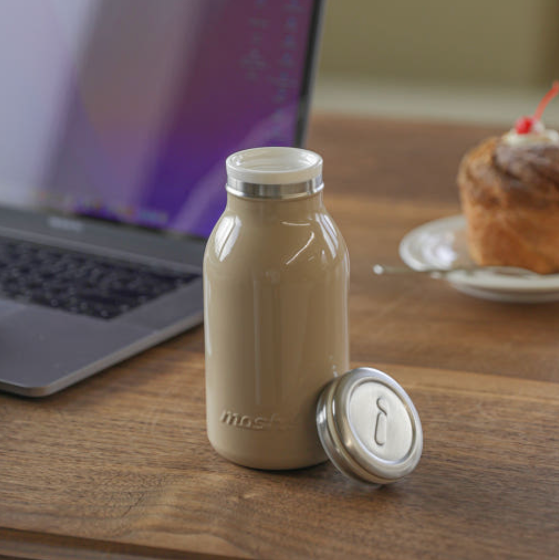 mosh! Stainless Steel Milk Bottle 380ml|DS-DMNMB380