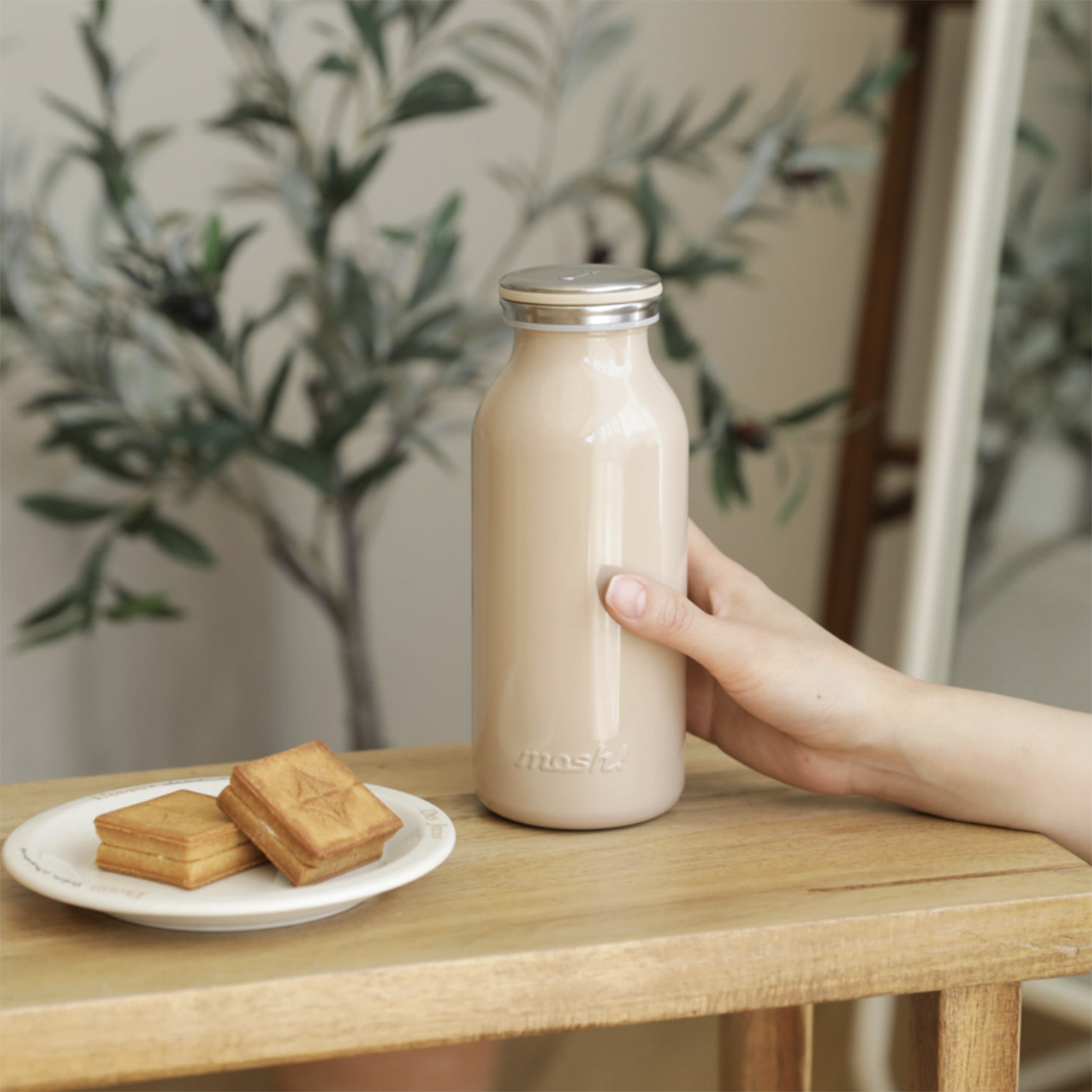 mosh! Stainless Steel Milk Bottle 600ml|DS-DMNMB600