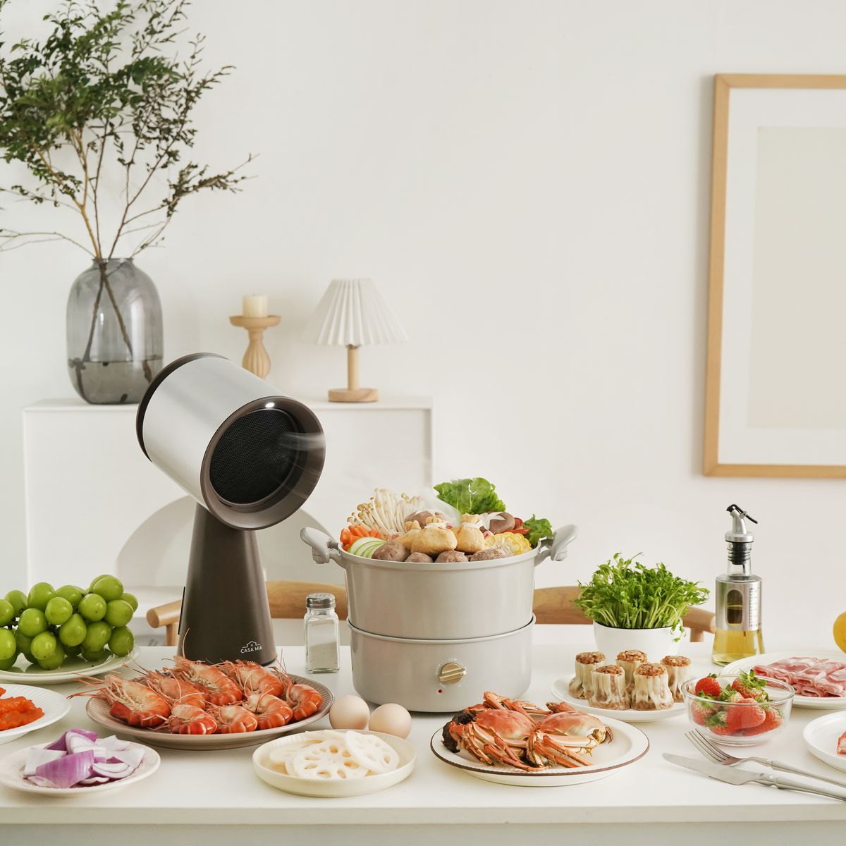 Casa Mia Portable Range Hood 2nd Gen (Rechargeable Model) - Metallic Gray