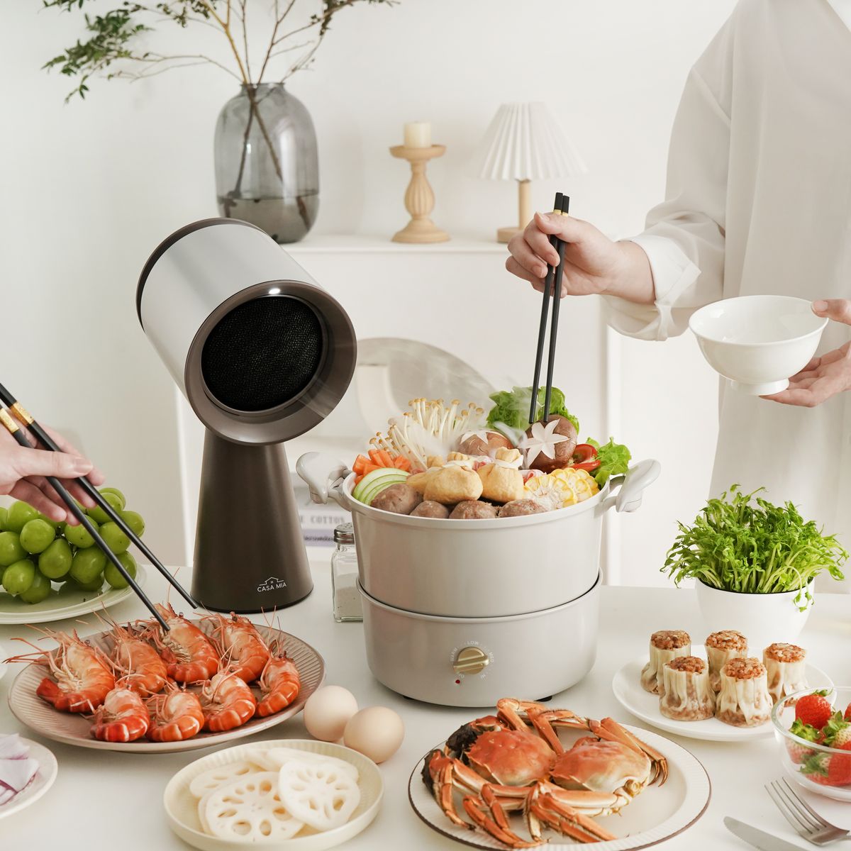 Casa Mia Portable Range Hood 2nd Gen (Rechargeable Model) - Metallic Gray