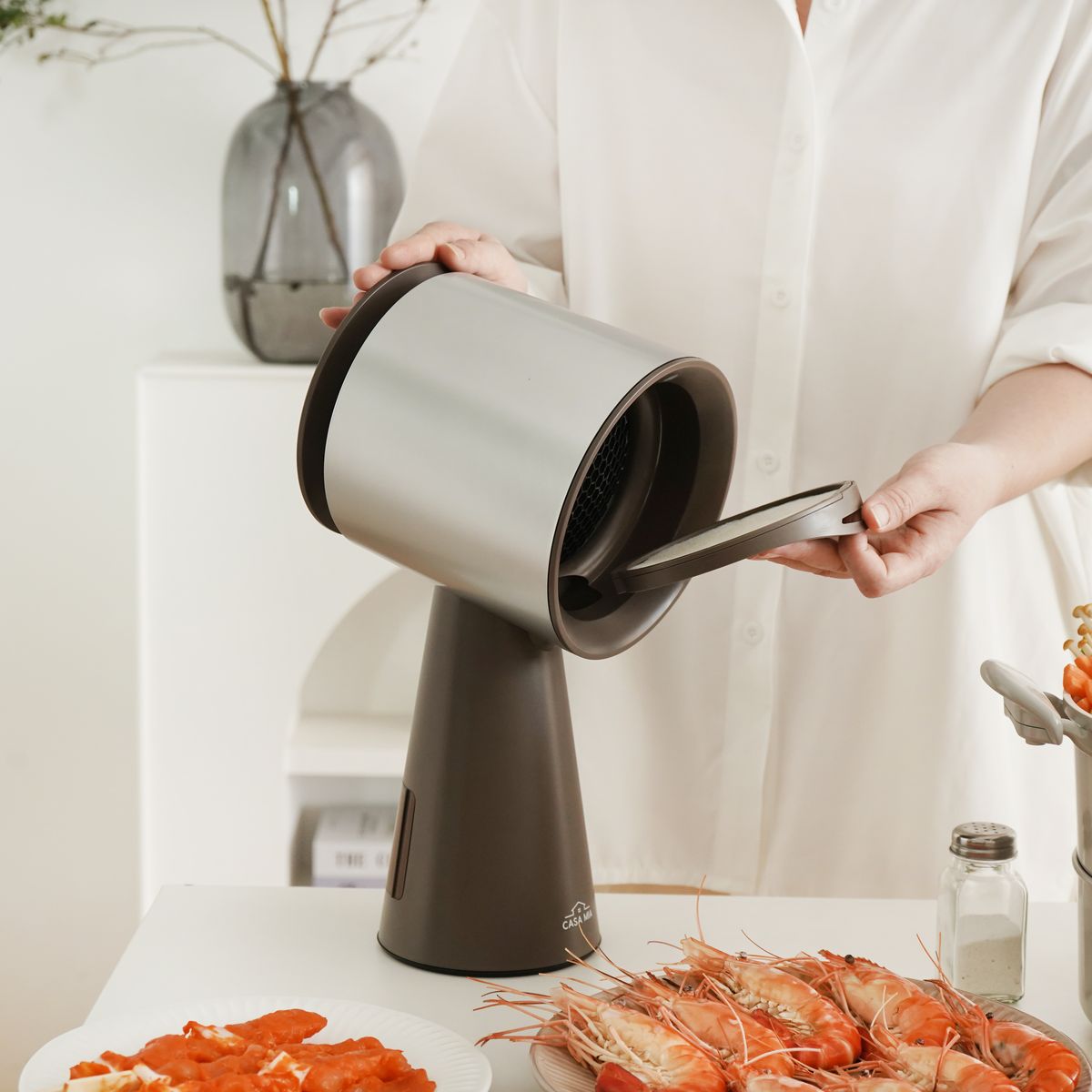 Casa Mia Portable Range Hood 2nd Gen (Rechargeable Model) - Metallic Gray