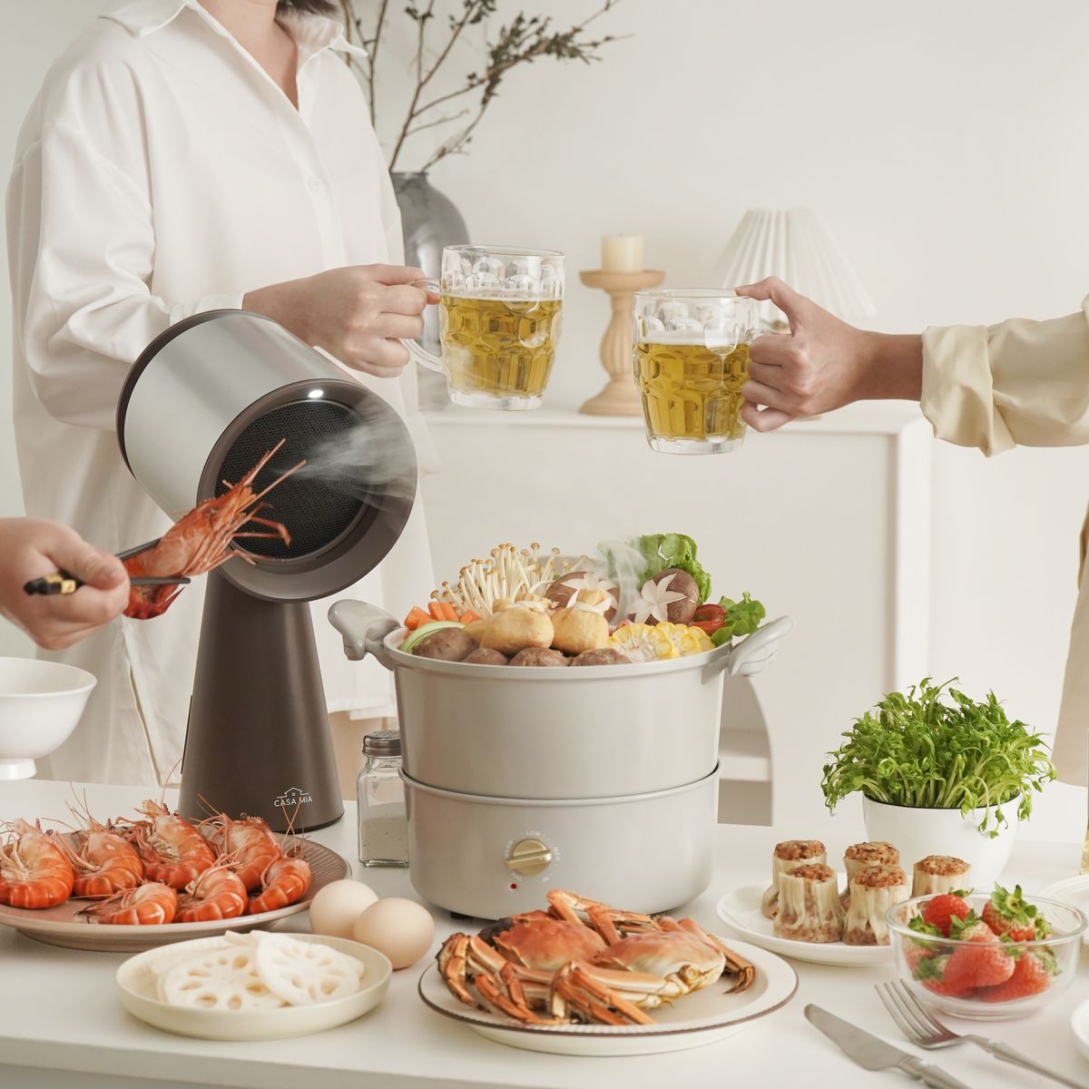 Casa Mia Portable Range Hood 2nd Gen (Rechargeable Model) - Metallic Gray