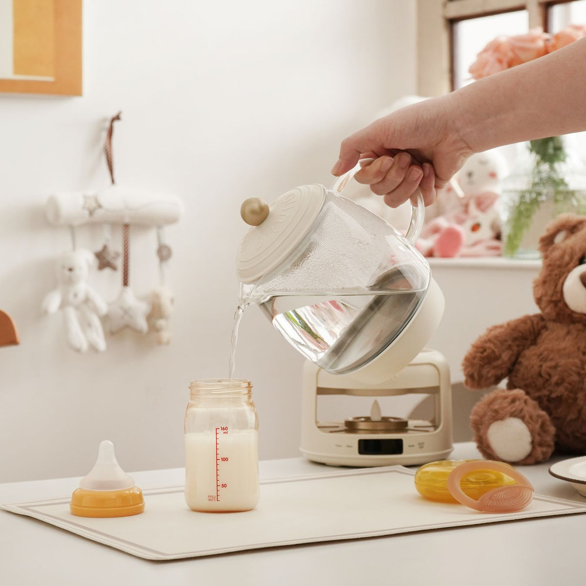 BRUNO Multifunction Candlelight Floral Tea Kettle | BZK-YSH03HK