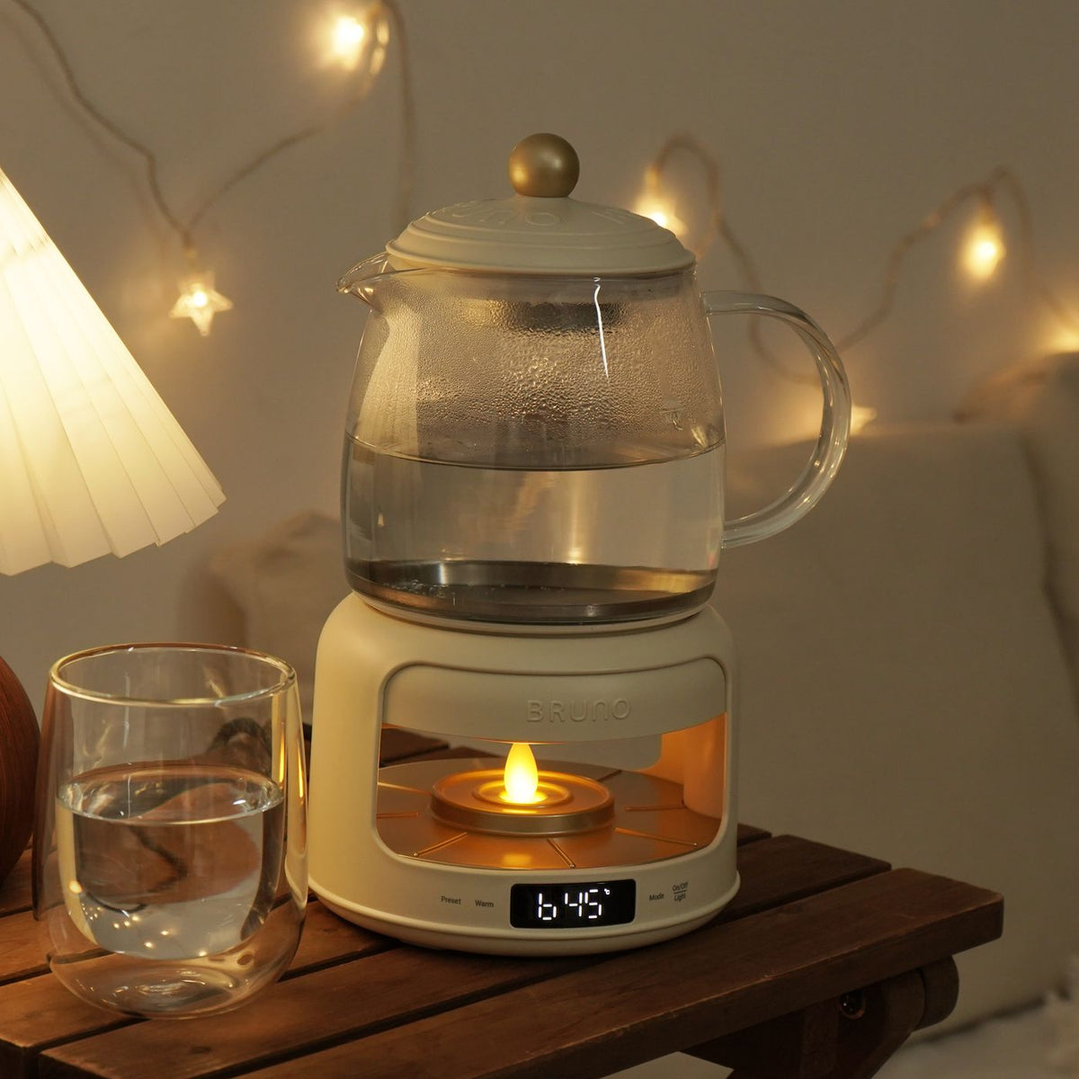 BRUNO Multifunction Candlelight Floral Tea Kettle | BZK-YSH03HK