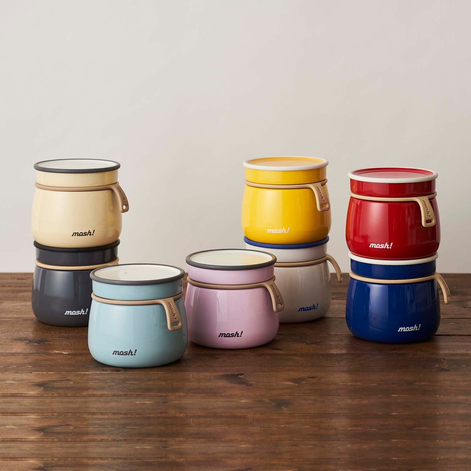 mosh! Latte Stainless Steel Food Pot 350ml|DS-DMLF350