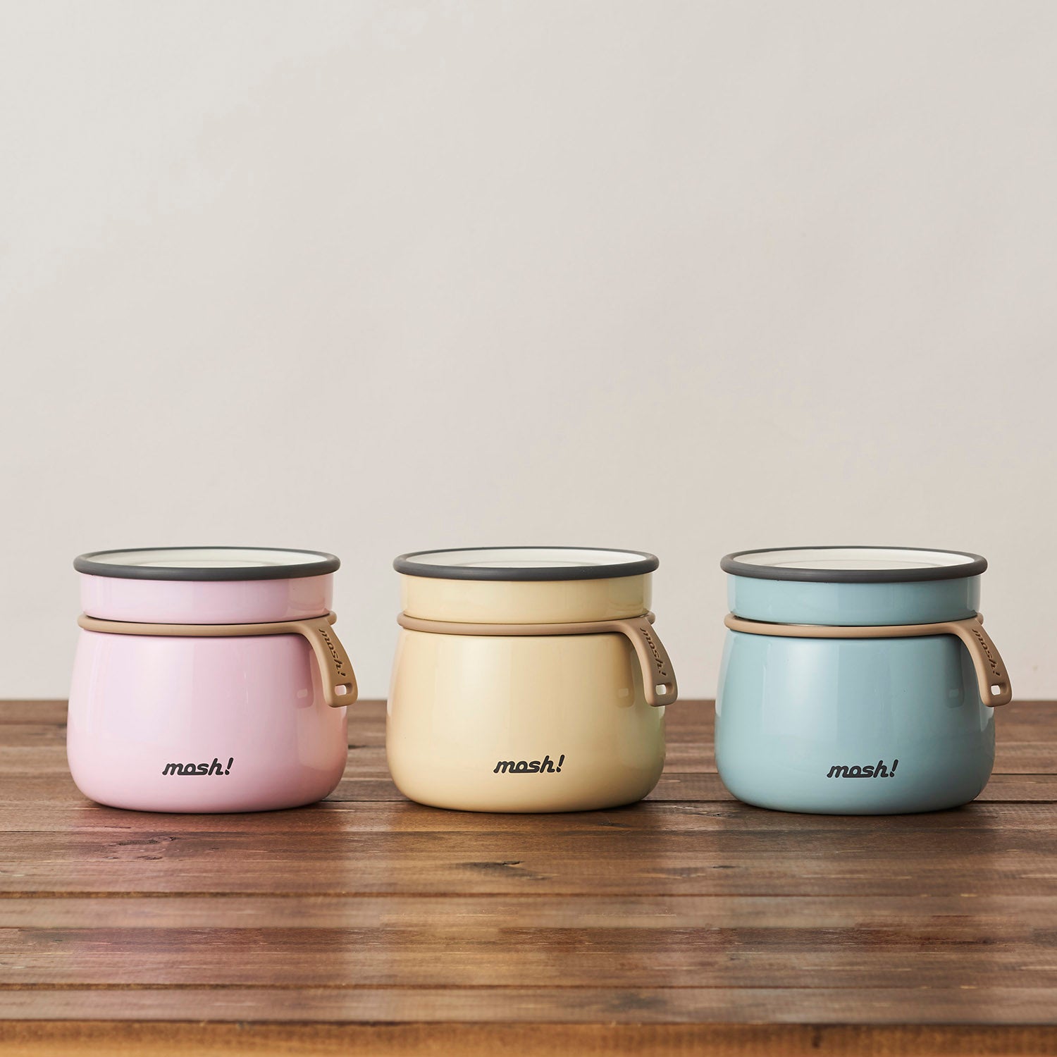 mosh! Latte Stainless Steel Food Pot 350ml|DS-DMLF350