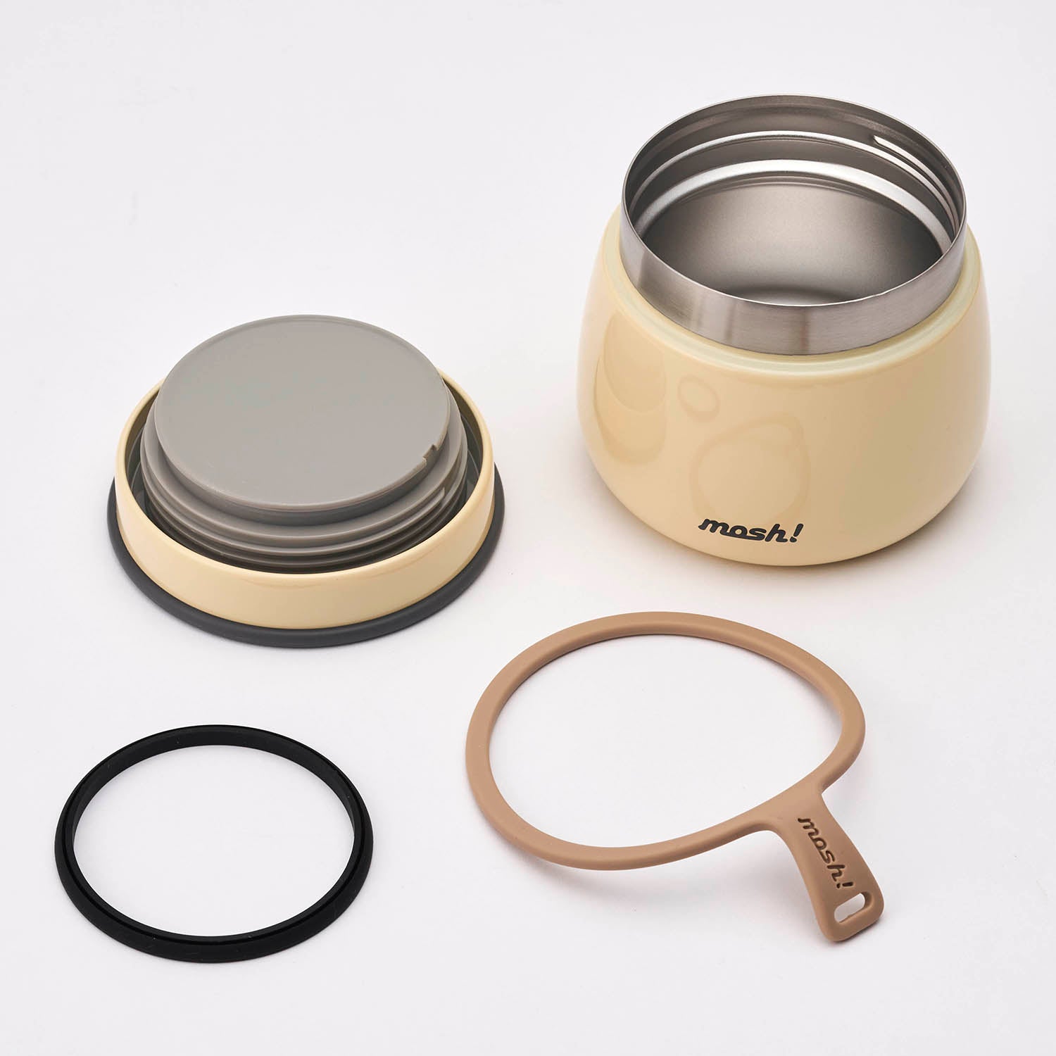 mosh! Latte Stainless Steel Food Pot 350ml|DS-DMLF350