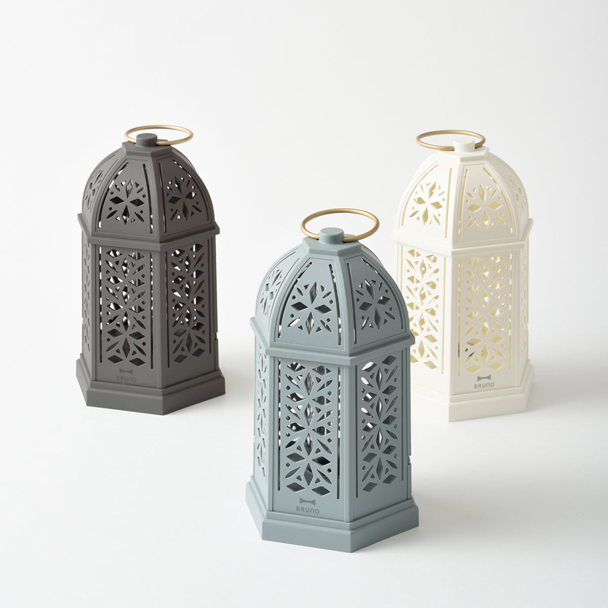 BRUNO LED Silhouette Lantern - Ivory