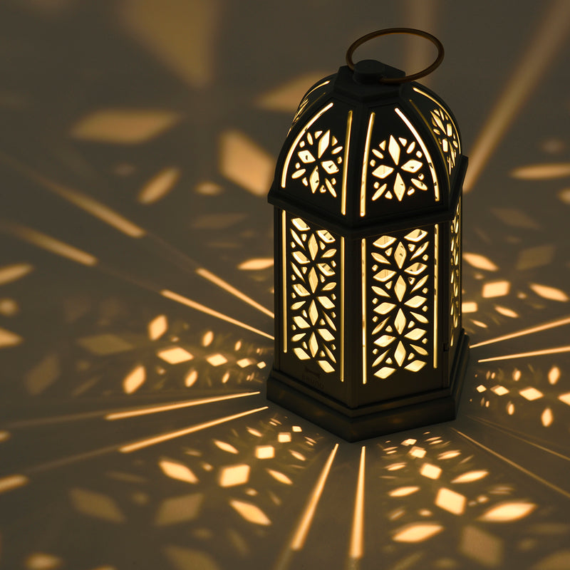 BRUNO LED Silhouette Lantern - Ivory