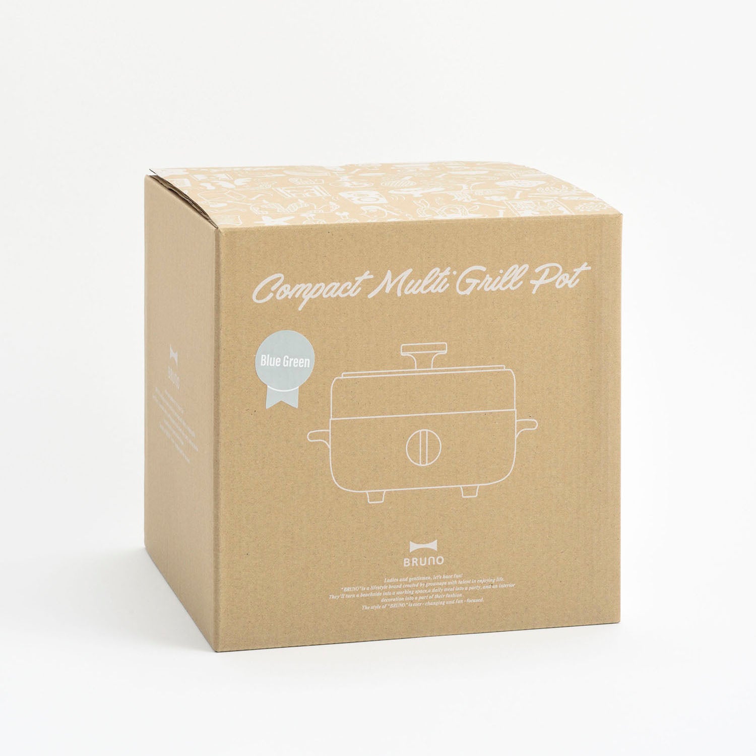 BRUNO Compact Multi Grill Pot - Blue Green