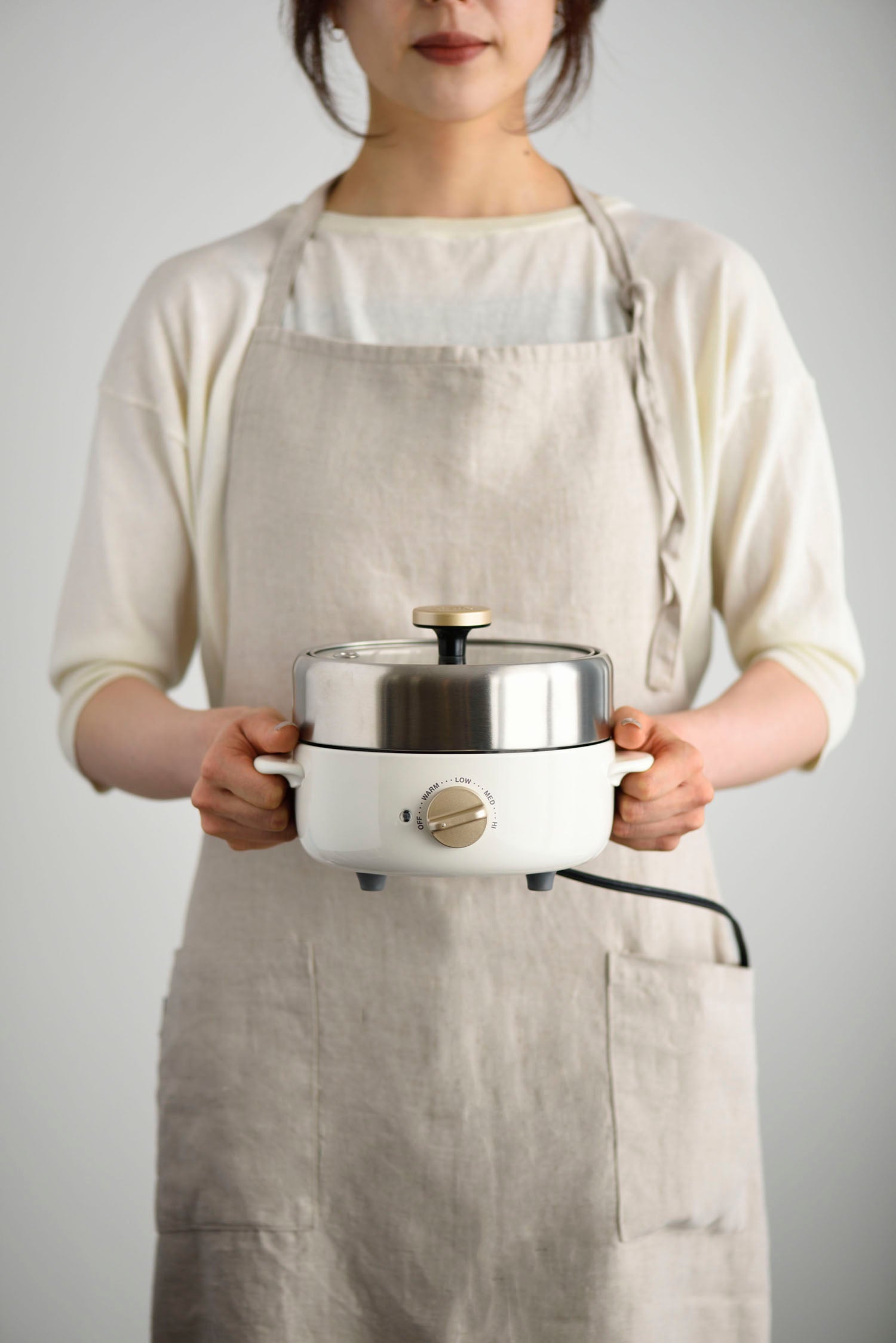 BRUNO Compact Multi Grill Pot - White