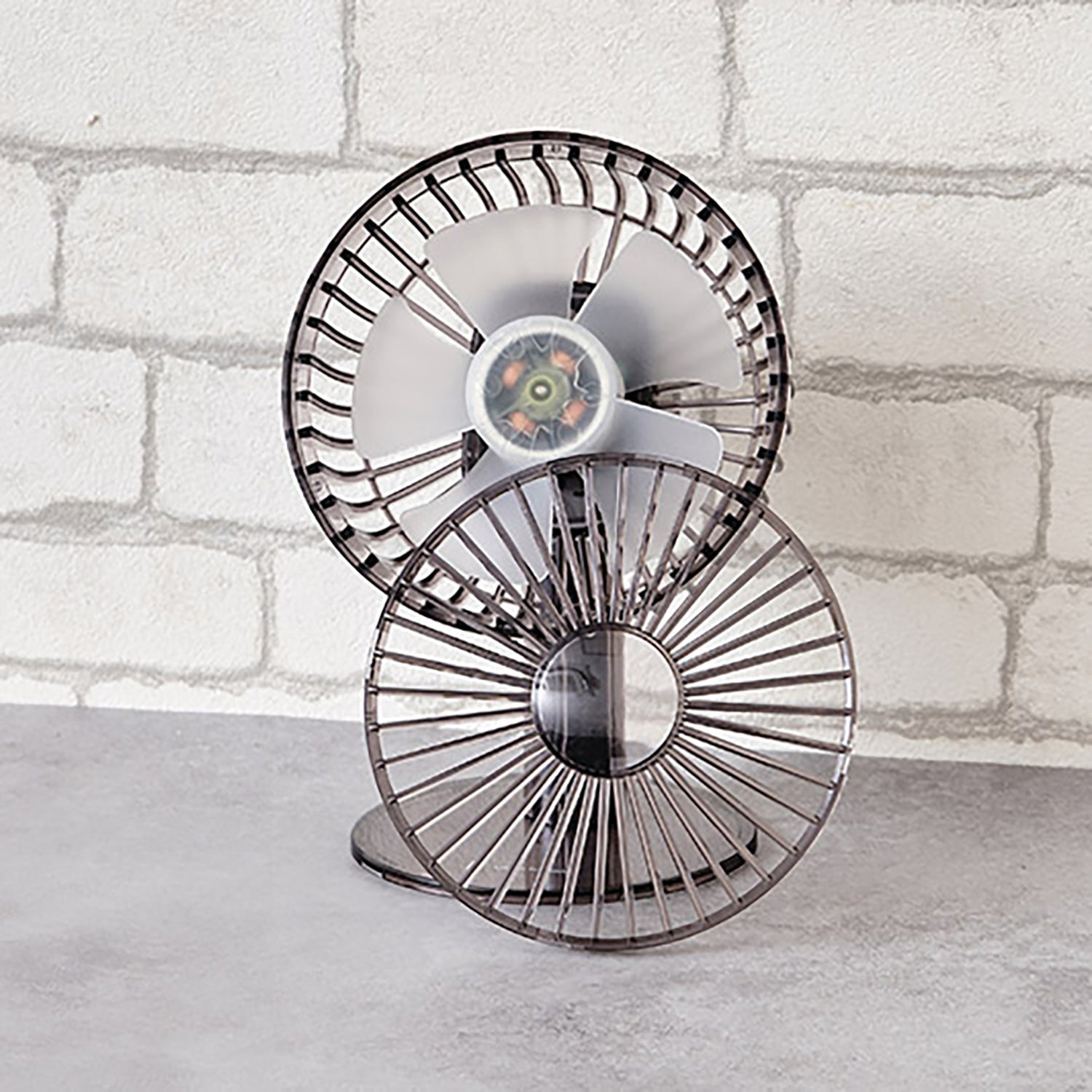 Life on Products Clear Desk Fan with Swing | LO-LCAF029