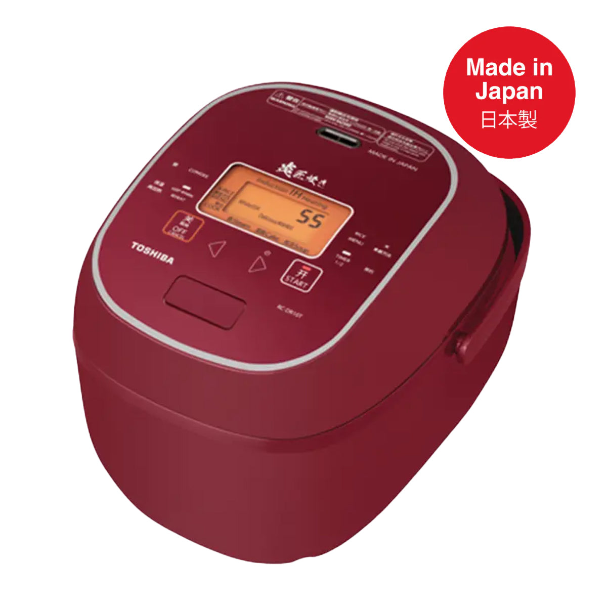 Toshiba RC-DR18T 3D induction heating rice cooker, 1.8L, red, made in Japan
