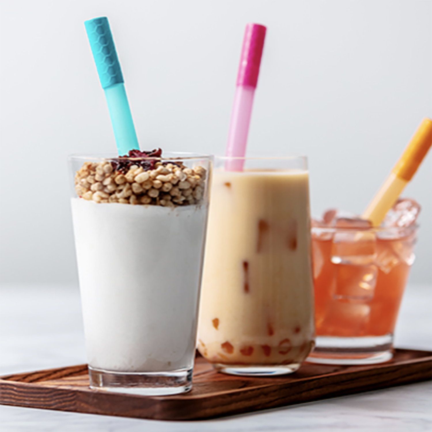 Sillymann Portable Silicone Bubble Tea Straw|SM-WSB2085