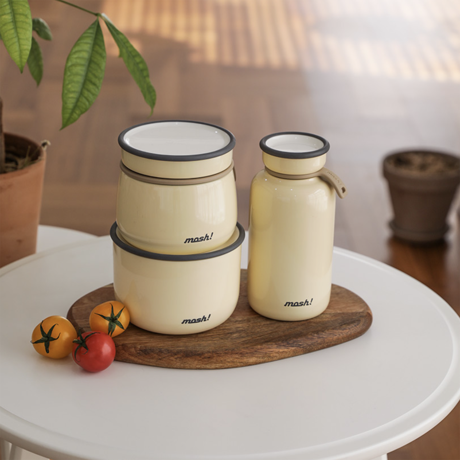 mosh! Latte Stainless Steel Food Pot 350ml|DS-DMLF350