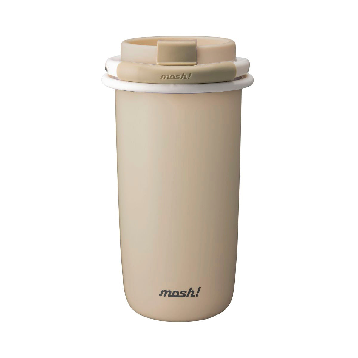 mosh! Latte Stainless Steel Straw Bottle 480ml|DS-DMLS480