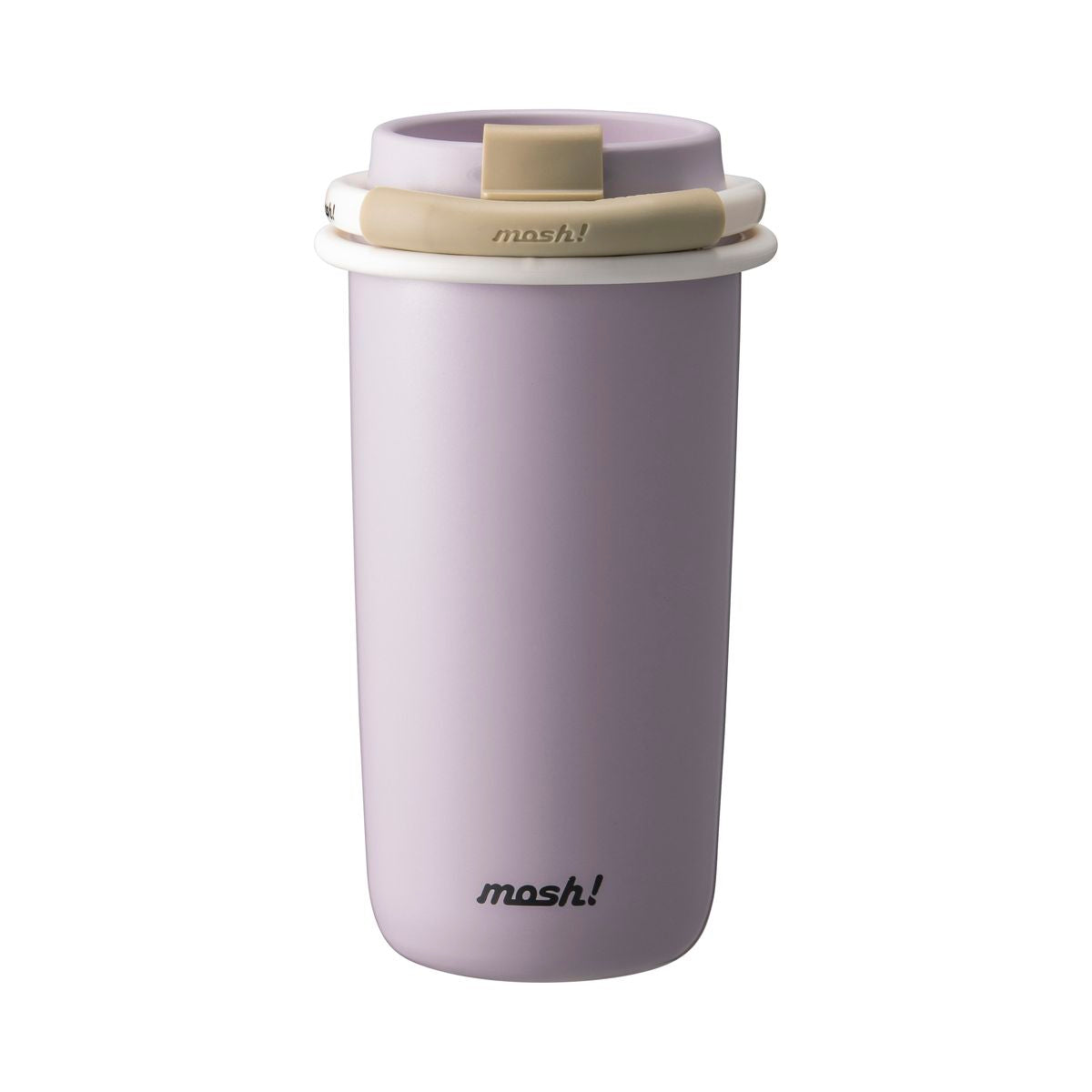 mosh! Latte Stainless Steel Straw Bottle 480ml|DS-DMLS480