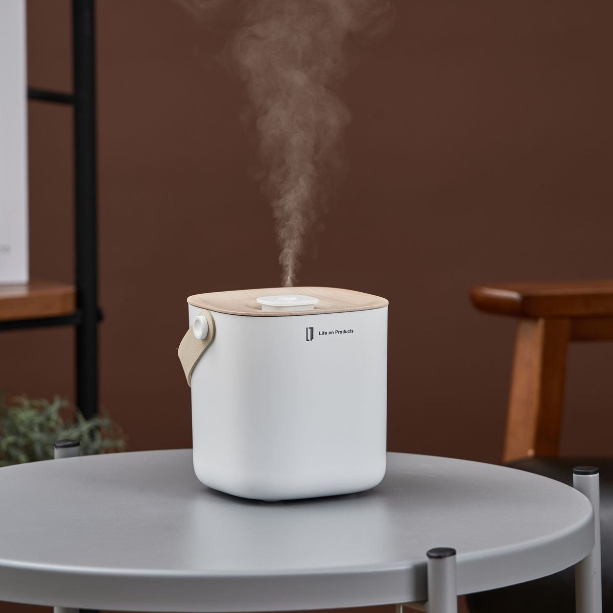 Life on Products Rechargeable Wooden Box Humidifier 650ml | LCAHF014