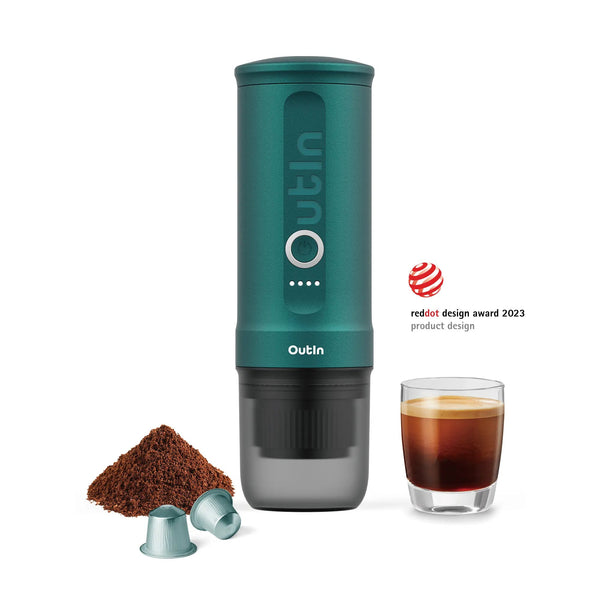 Outin Nano Portable Espresso Machine (Outin Teal) (Preorder: Late April)