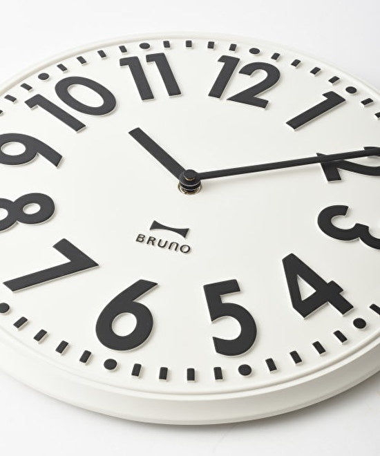 BRUNO Embossed Wall Clock - Light Blue