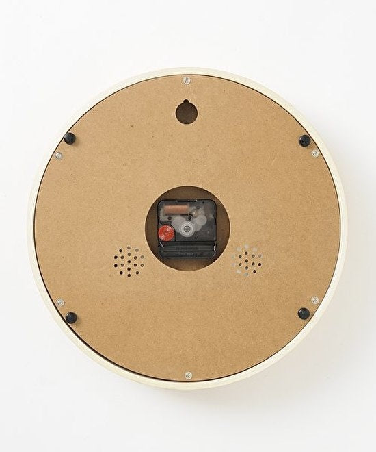 BRUNO Wall Clock Humidity/Temp - Dark Wood