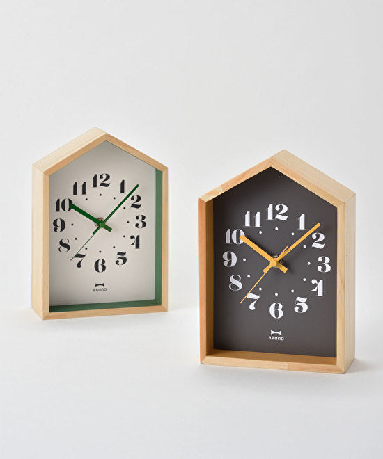 BRUNO Woodhouse Clock - Black