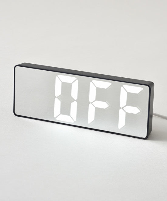 BRUNO LED Mirror Clock - Navy