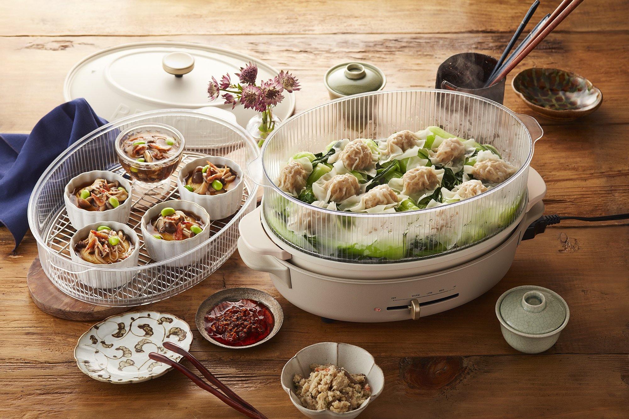 Double Steamer Rack (for Oval Hotplates) - happycooking uk