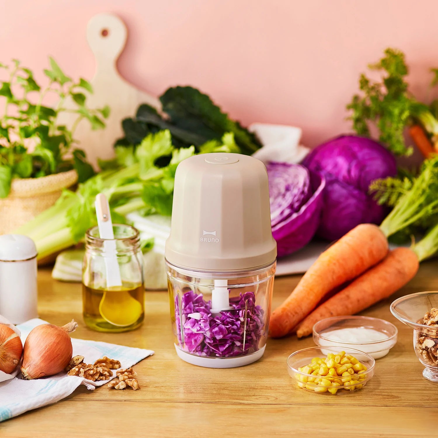 BRUNO Cordless Multi Chopper - Pink Beige