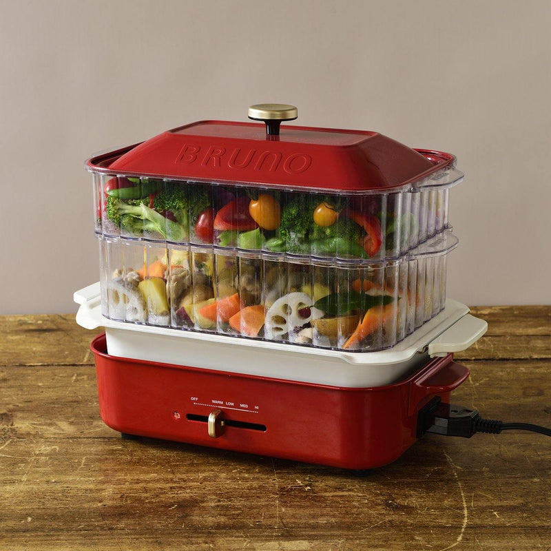 Double Steamer Rack (for Compact Hotplates) (Preorder: Mid-April 2021) - happycooking uk