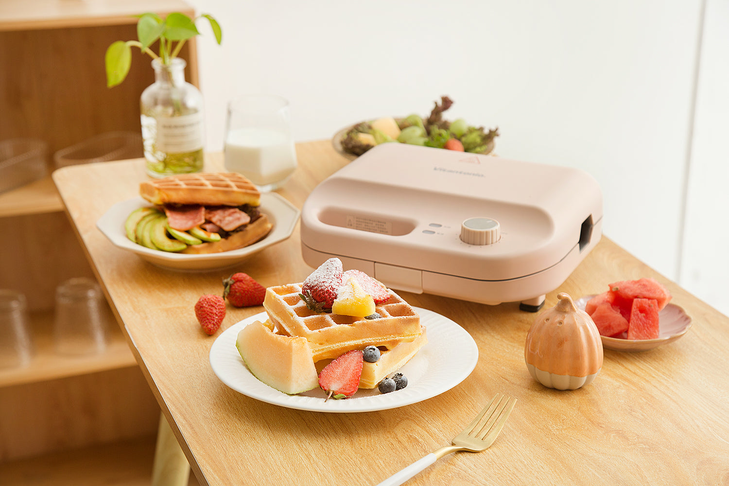 Vitantonio Waffle & Hot Sand Maker - Pink